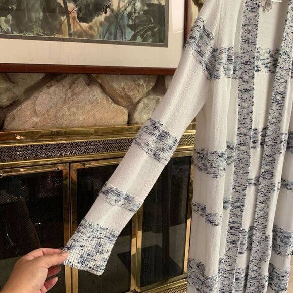 Long Loft womens strip cardigan size L (B8) - Picture 4 of 12